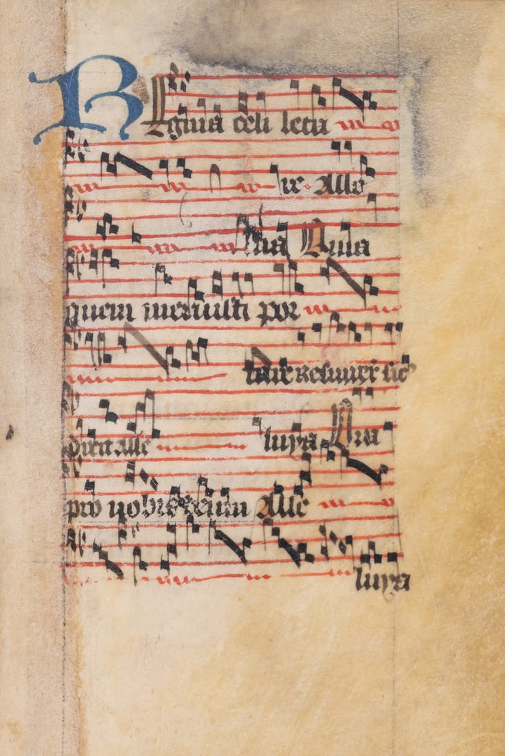 Monastic Book of Hours and prayerbook, in Latin with occasional rubrics in French, decorated (1 of 2)