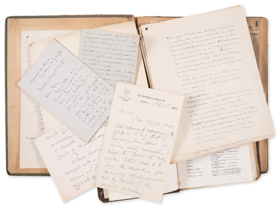 Dickens (Charles).- Wright (Thomas) Archive relating to The Life of Charles Dickens, 1900s-1930s (1 of 1)