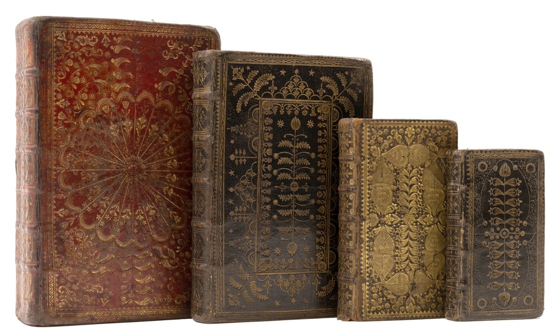 Scottish Bindings.- Bible, English. The Holy Bible..., , attractive contemporary black morocco: Scottish Bindings.- Bible, English. The Holy Bible..., engraved architectural title by Robert Wood, ruled in red throughou
