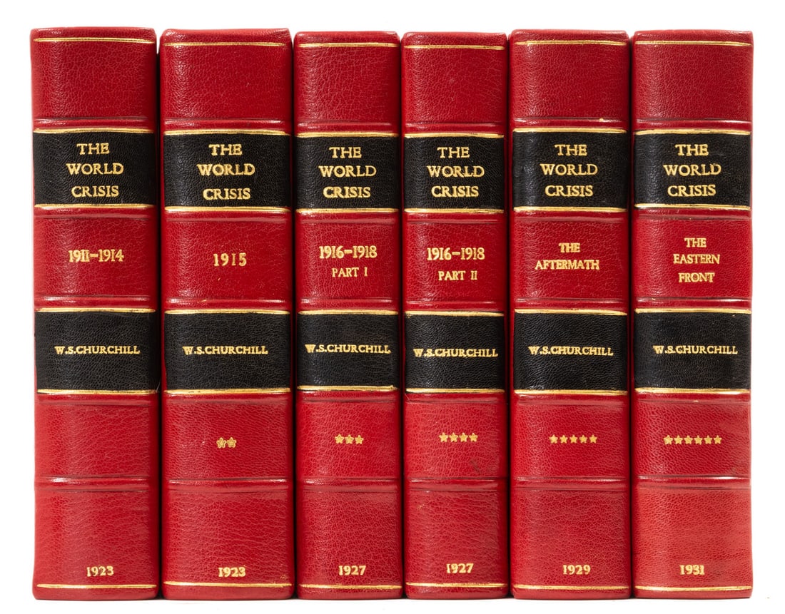 Churchill (Sir Winston Spencer) The World Crisis, 6 vol., first edition, 1923-31. (1 of 1)