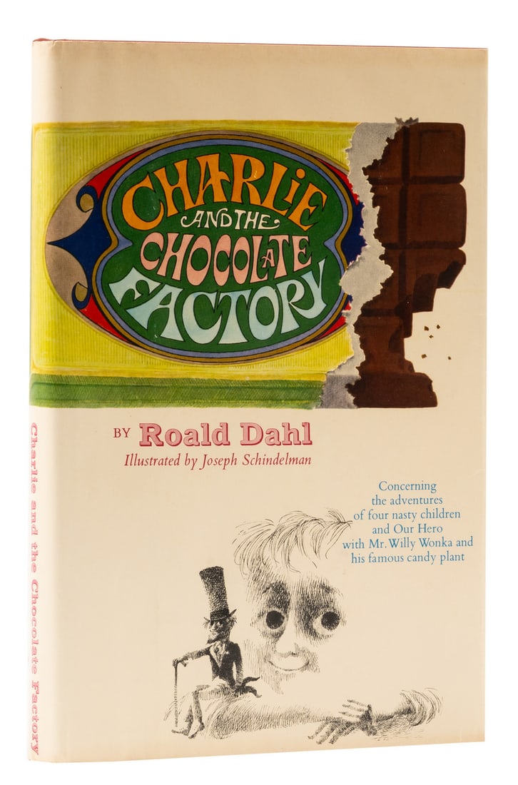 Dahl (Roald) Charlie and the Chocolate Factory, first edition, first issue, bookplate signed by the (1 of 1)
