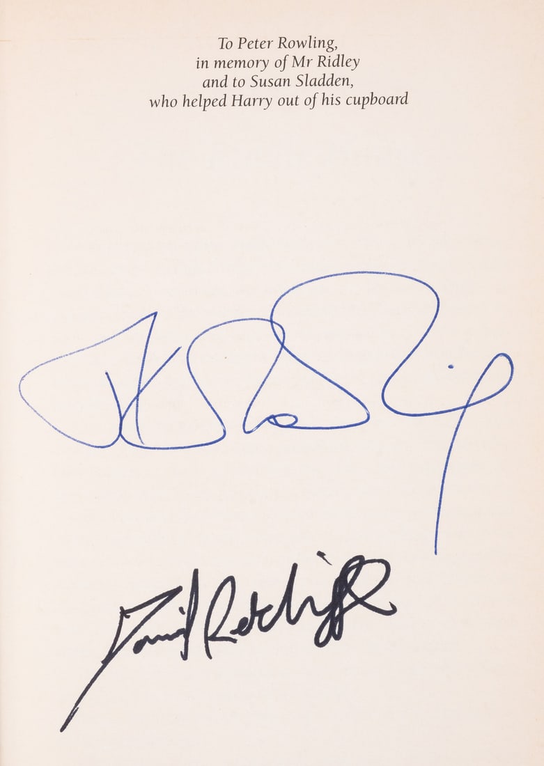 Rowling (J.K.) Harry Potter and the Goblet of Fire, first edition, signed by J.K. Rowling and Daniel (1 of 1)