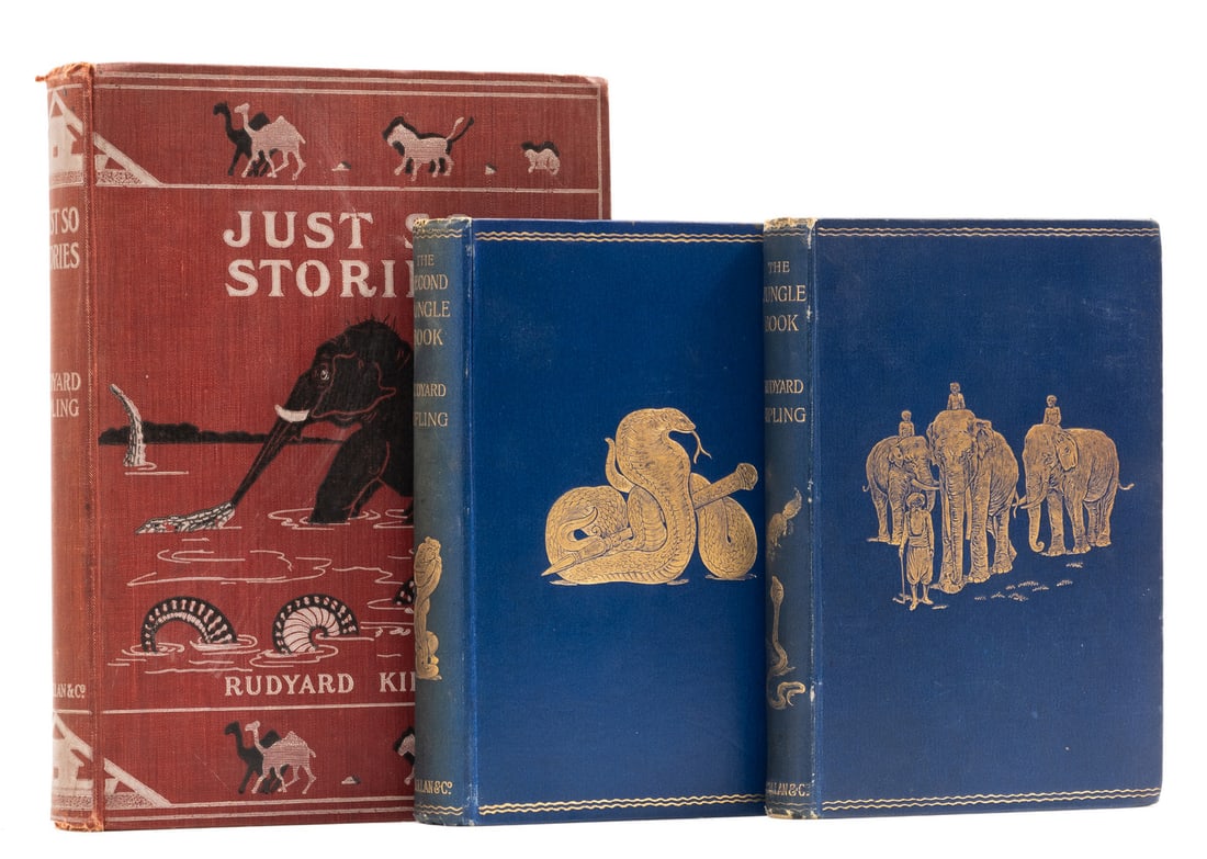 Kipling (Rudyard) The Jungle Book, 1894; The Second Jungle Book, 1895; and a copy of Just So (1 of 1)