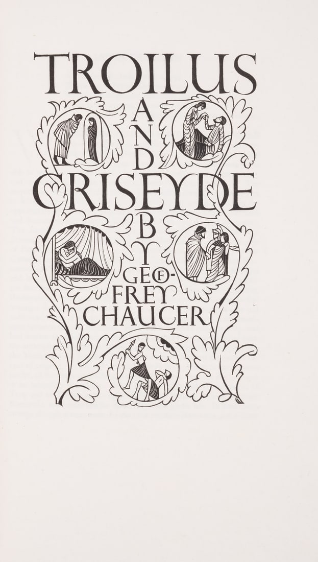 Golden Cockerel Press.- Chaucer (Geoffrey) Troilus and Criseyde, one of 225 copies on handmade (1 of 1)