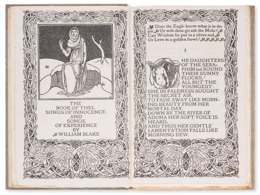 Vale Press.- Blake (William) The Book of Thel, one of 210 copies, Ballantyne Press, 1897. (1 of 1)