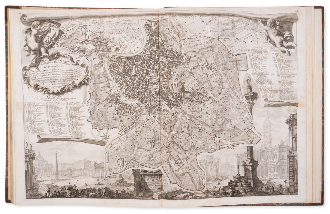 Italy.- Nolli (Giovanni Battista) Nuova Pianta di Roma, Rome, 1748. (1 of 1)