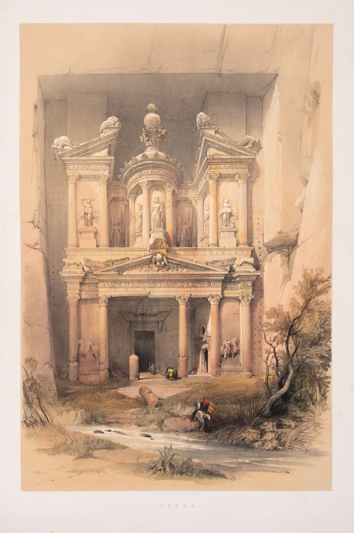 Middle East.- Roberts (David) The Holy Land, Syria, Idumea, Arabia, Egypt, & Nubia, 3 vol., first: Middle East.- Roberts (David) The Holy Land, Syria, Idumea, Arabia, Egypt, & Nubia, 3 vol., first edition, engr