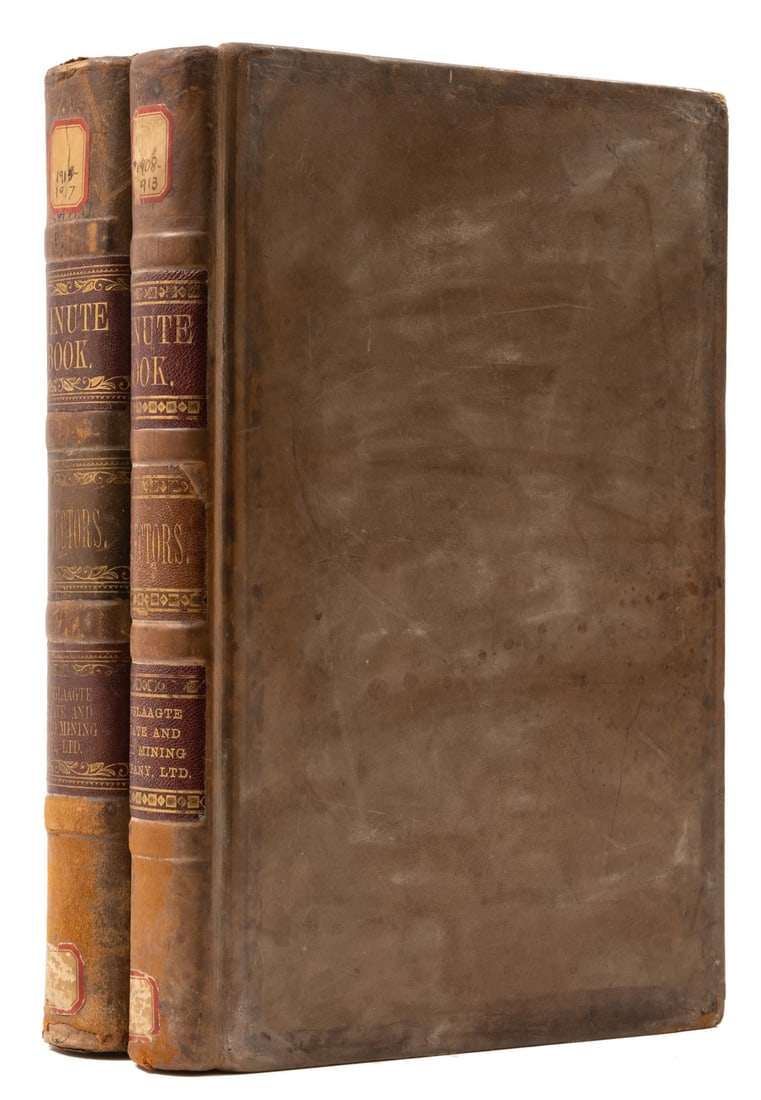 Mining.- Minute Books of Langlaagte Estate and Gold Mining Company Ltd., 2 vol., 1908-17. (1 of 1)