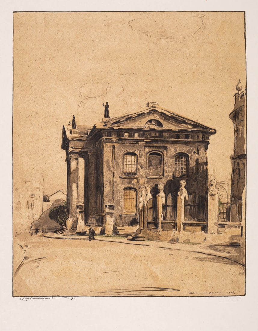 Oxfordshire.- Nicholson (William) Oxford, 2 vol., complete set of 24 lithograph plates, each signed, (1 of 1)