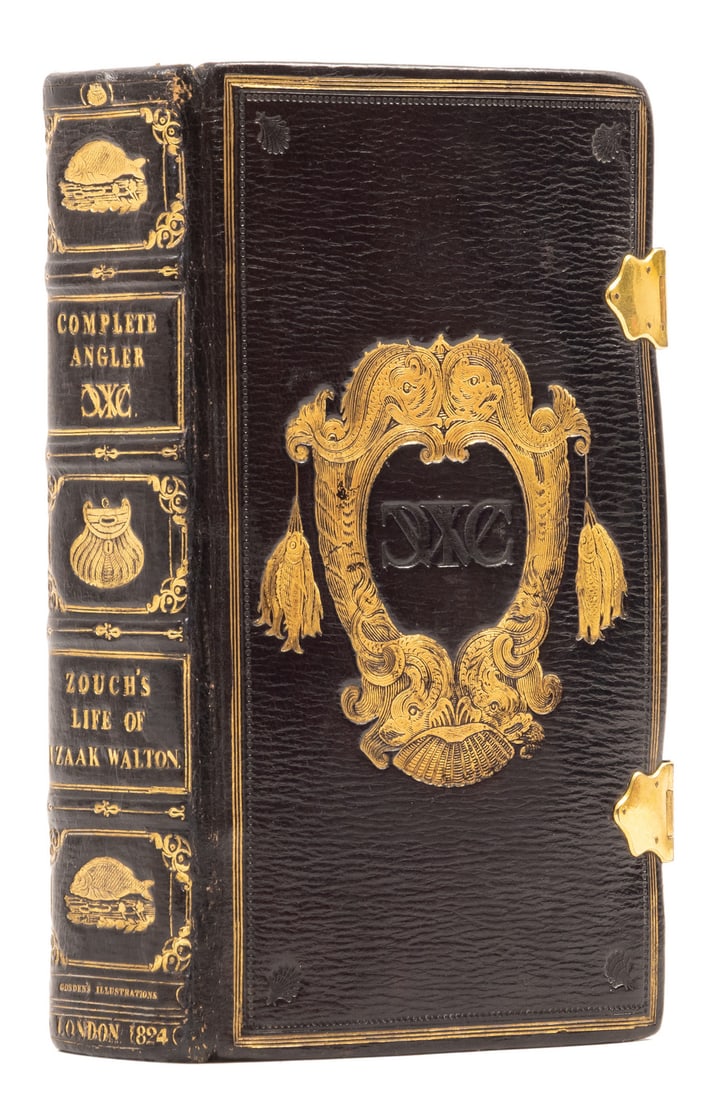 Angling.- Gosden binding.- Walton (Izaak) and Charles Cotton. The Complete Angler, John Major, 1824.: Angling.- Gosden binding.- Walton (Izaak) and Charles Cotton. The Complete Angler, [with] Th