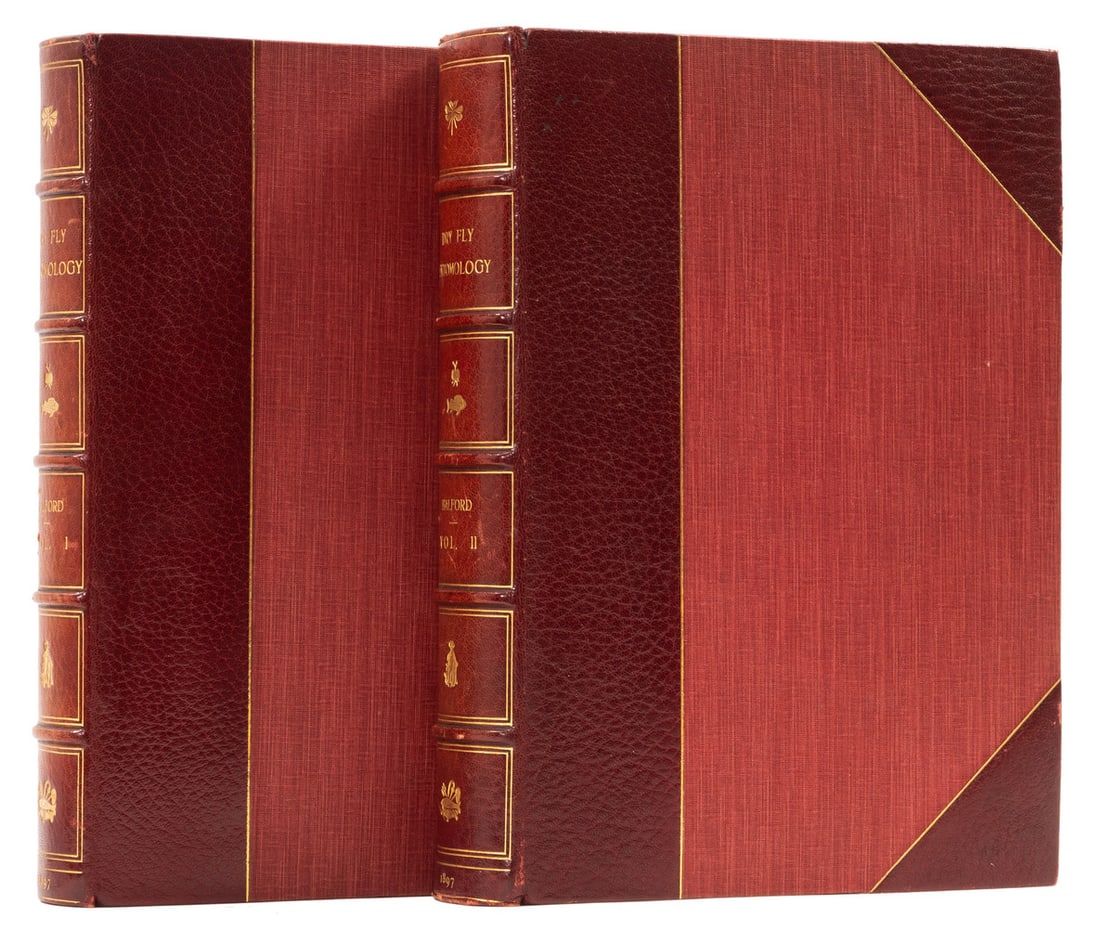 Angling.- Halford (Frederic M.) Dry Fly Entomology, 2 vol., one of 100 de luxe copies signed by the (1 of 1)