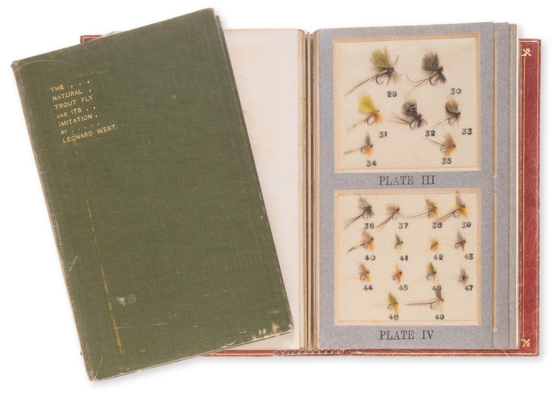 Angling.- West (Leonard) The Natural Trout Fly and its Imitation, one of only a few deluxe copies, (1 of 1)