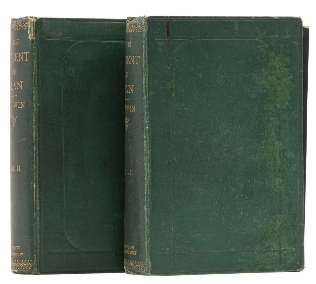 Darwin (Charles) The Descent of Man, 2 vol., first edition, first issue, John Murray, 1871. (1 of 1)