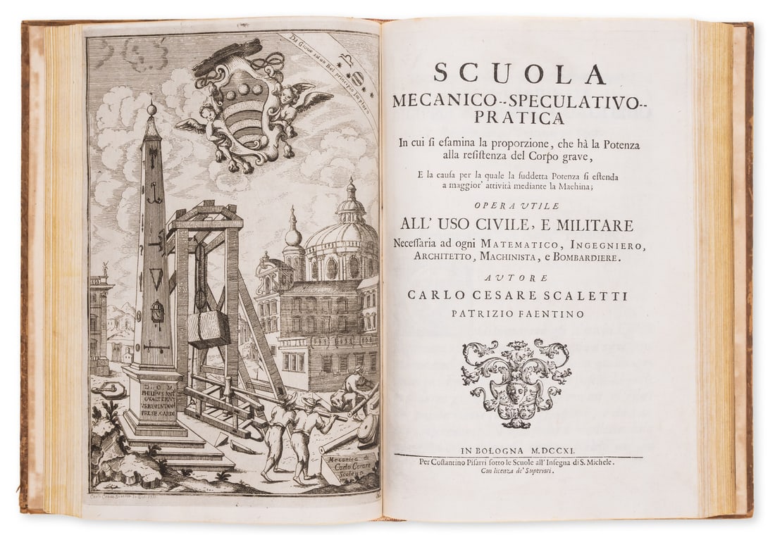 Statics.- Monte (Guidobaldo del) In duos Archimedis Aequeponderantium libros paraphrasis, Pesaro, (1 of 1)