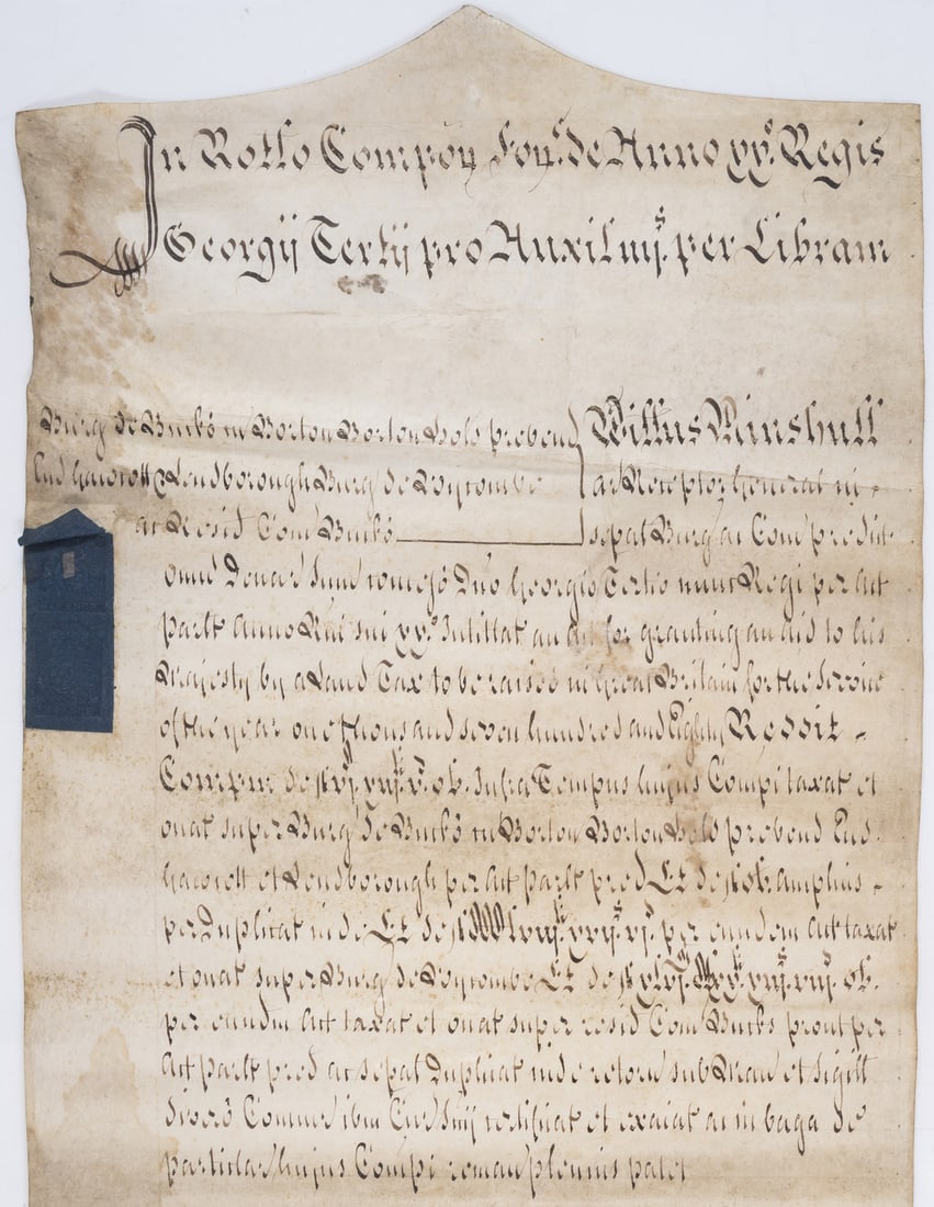 HM Treasury.- In the Roll of Foreign Accounts... Anglia.., Examined Chas H Ware, Dep[artment] (1 of 1)