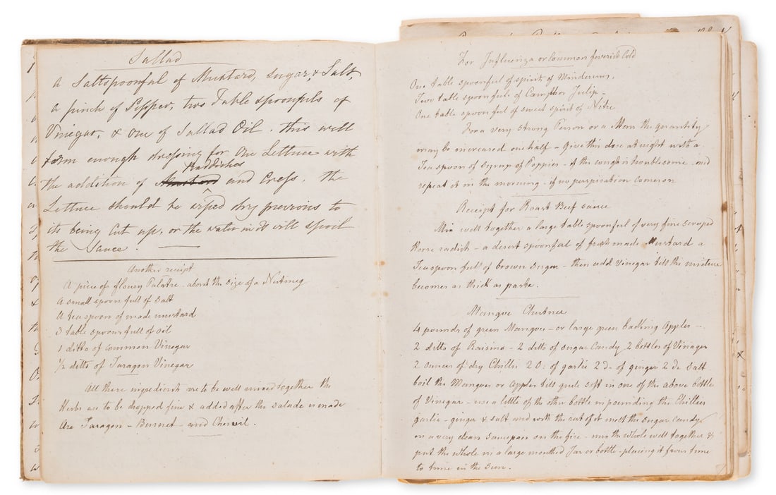 Cookery.- [Collection of Recipes], several manuscripts in several hands, several manuscripts bound (1 of 1)
