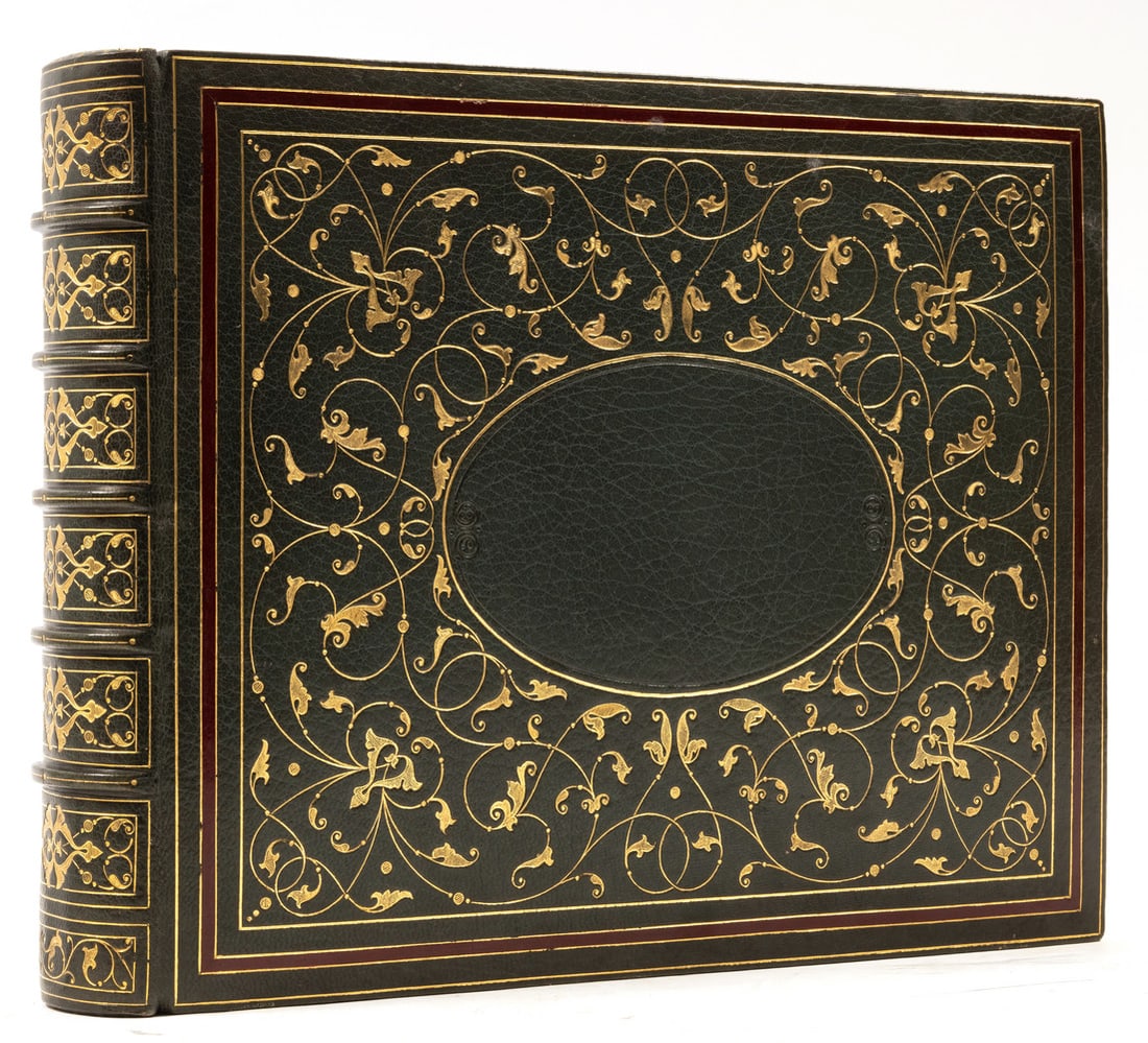 Fazakerley Binding.- [Blank Visitor's Book], bound in dark green morocco elaborately tooled in gilt (1 of 1)