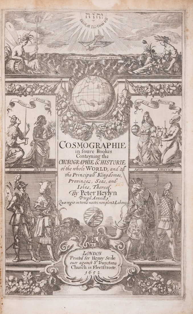 World.- Heylyn (Peter) Cosmographie in foure Books Contayning the Chorographie & Historie of the (1 of 1)