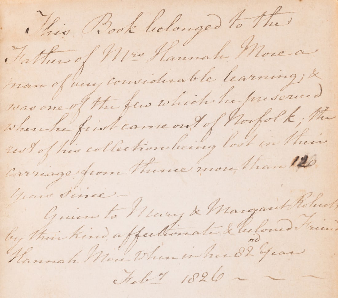 More (Hannah).- Kennett (Basil) Romae Antiquae Notitia: Or, The Antiquities of Rome, fifth edition, (1 of 1)