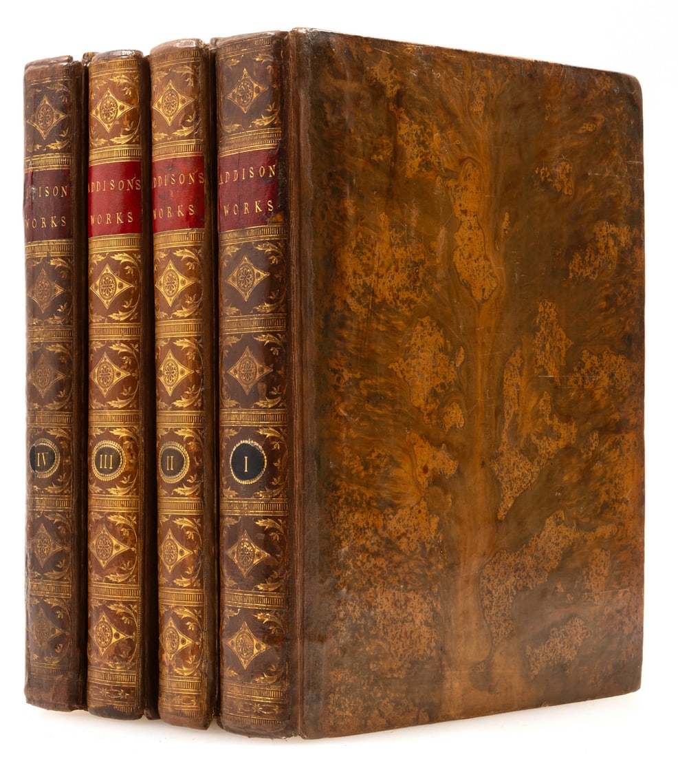 Addison (Joseph) The Works ..., 4 vol., Birmingham, John Baskerville, for J. and R. Tonson, 1761. (1 of 1)