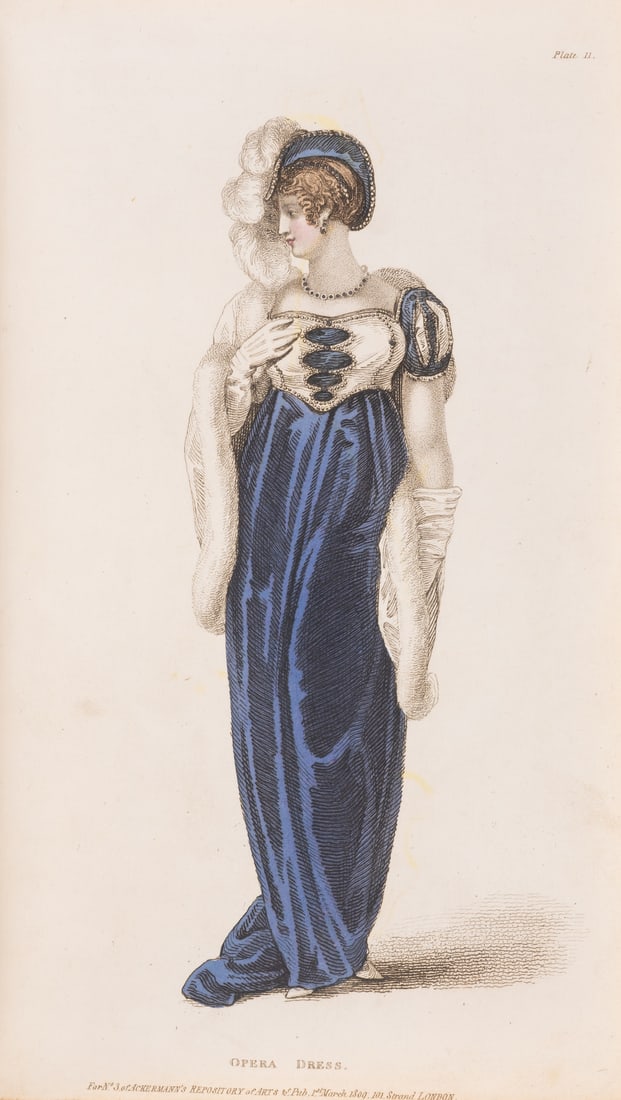 Ackermann (Rudolph) The Repository of Arts, Literature, Commerce, No. 1-15 only bound in 2 vol., (1 of 2)