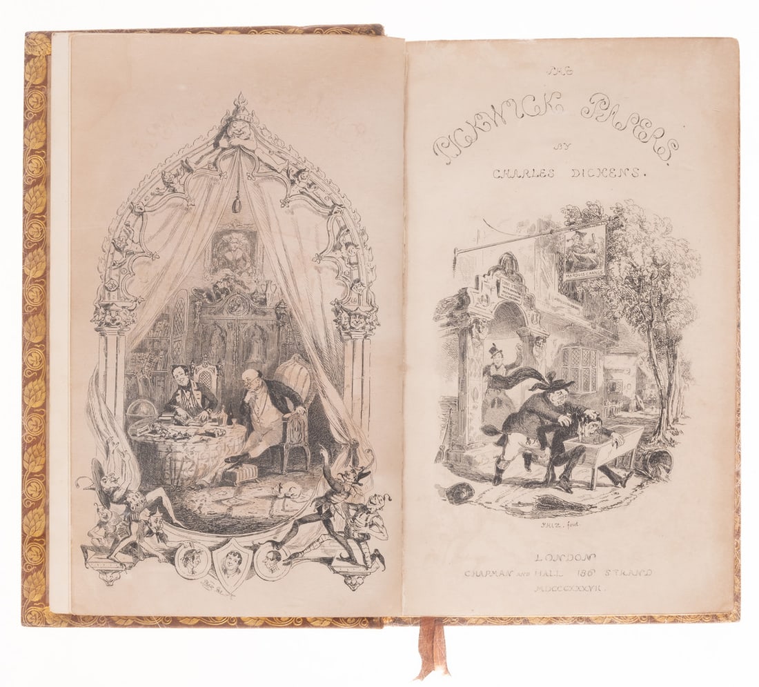 Dickens (Charles) The Posthumous Papers of the Pickwick Club, first edition in book form, first (1 of 1)