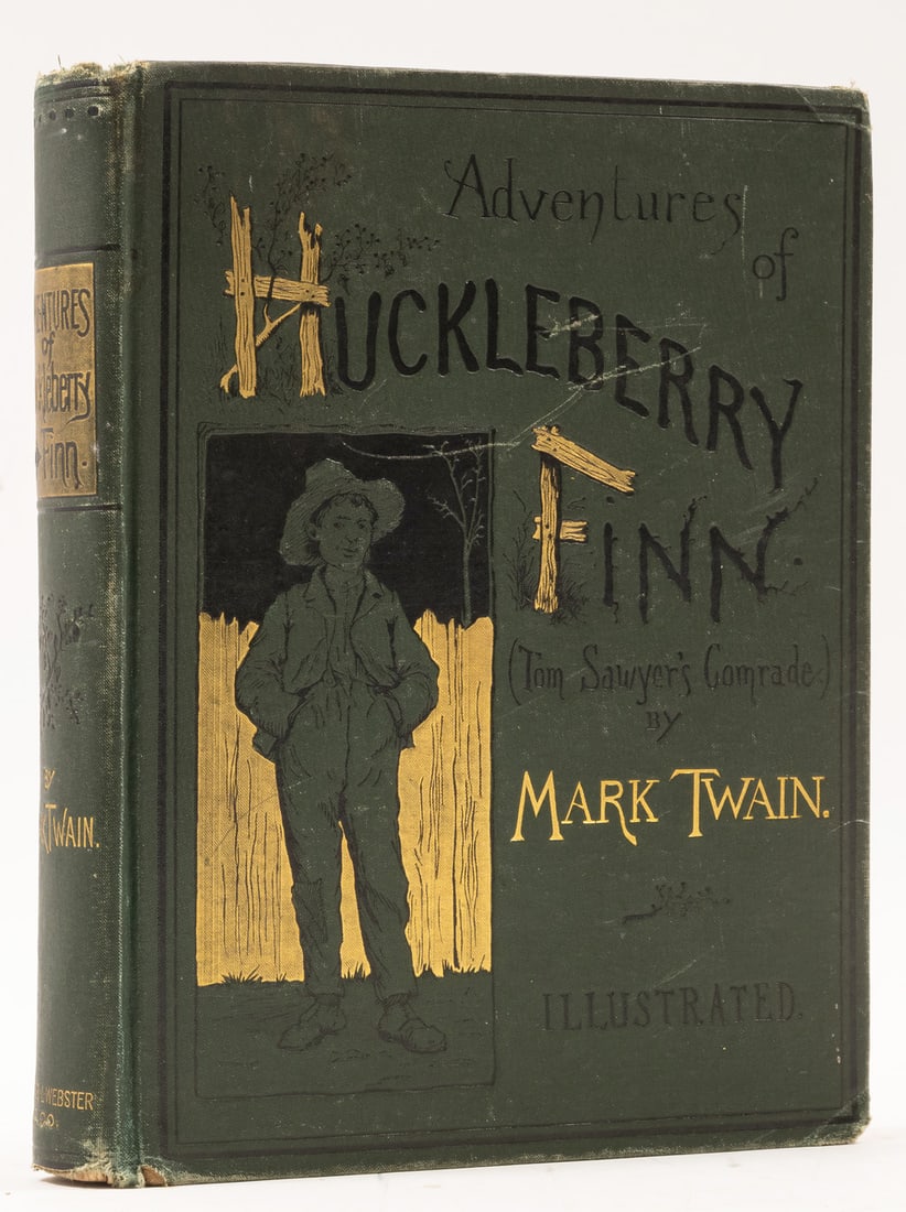 Clemens (Samuel Langhorne) Adventures of Huckleberry Finn, first edition, second state, New York, (1 of 1)