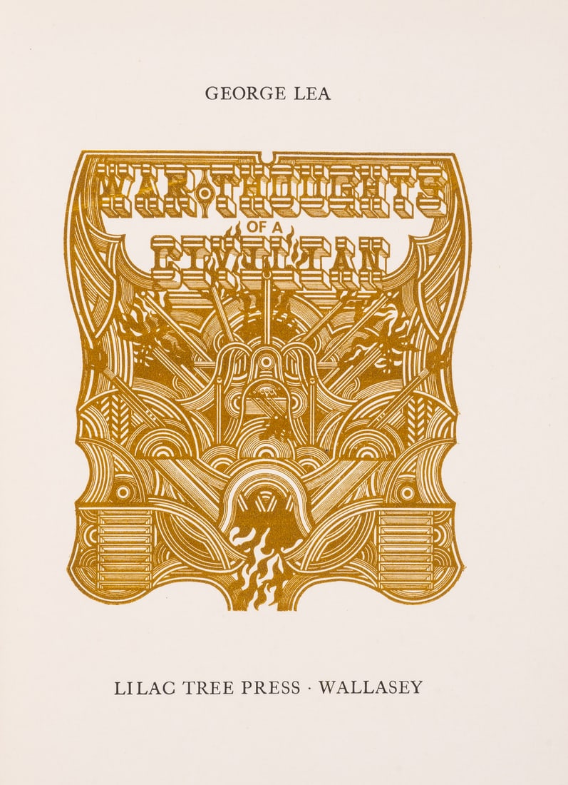 Lilac Tree Press.- Lea (George) Year of Grace, number 1 of only 6 copies, Liverpool, 1964 & 6 others (1 of 1)