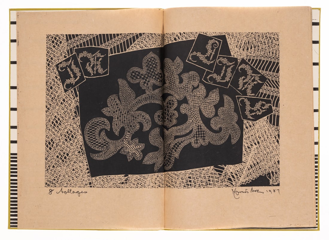 Tucker (Alan) & Morris Cox.. In Line: The Poems [&] The Collages, 2 vol., number 43 of 50 copies (1 of 1)