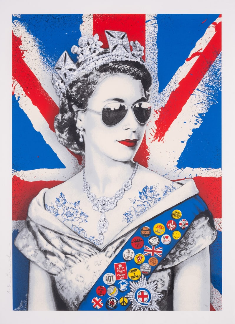 Mr Brainwash (b.1966) Queen of Hearts: Mr Brainwash (b.1966)Queen of HeartsScreenprint in colours, 2022, signed in pencil, numbered from the edition of 984, published by the artist, Los Angeles, and with the accompanying certificate of aut