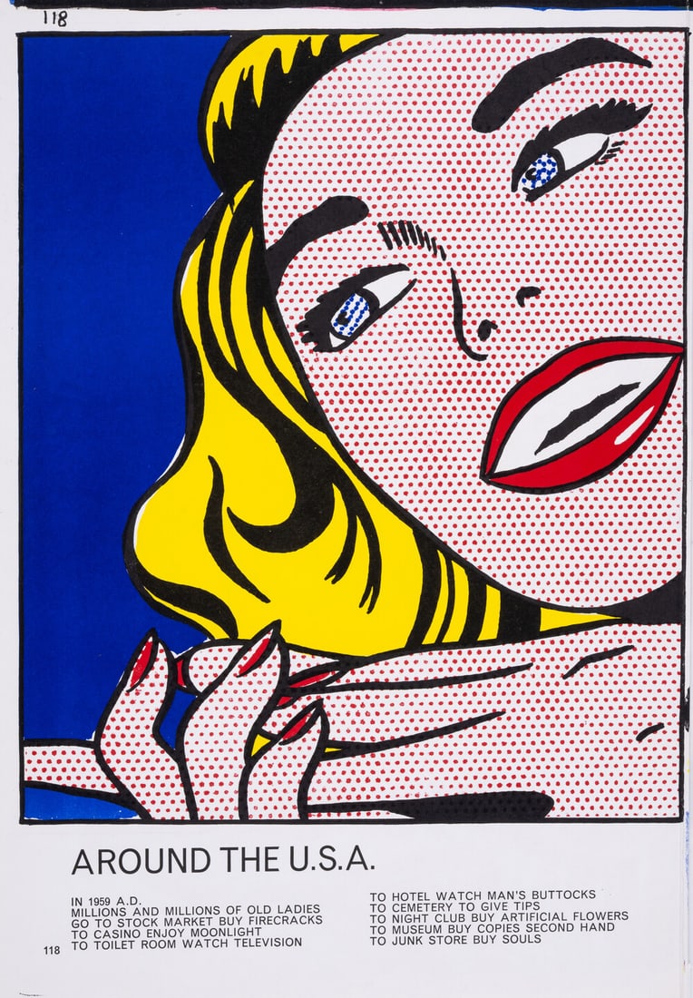 Roy Lichtenstein (1923-1997) Girl, from the One Cent Life portfolio: Roy Lichtenstein (1923-1997) Girl, from the One Cent Life portfolio Lithograph printed in colours, 1964, from the edition of 2000, printed by Maurice Beaudet