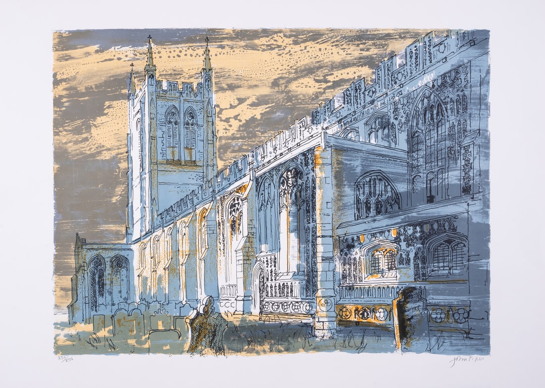 John Piper (1930-1992) Long Melford Church (Levinson 336) (1 of 1)