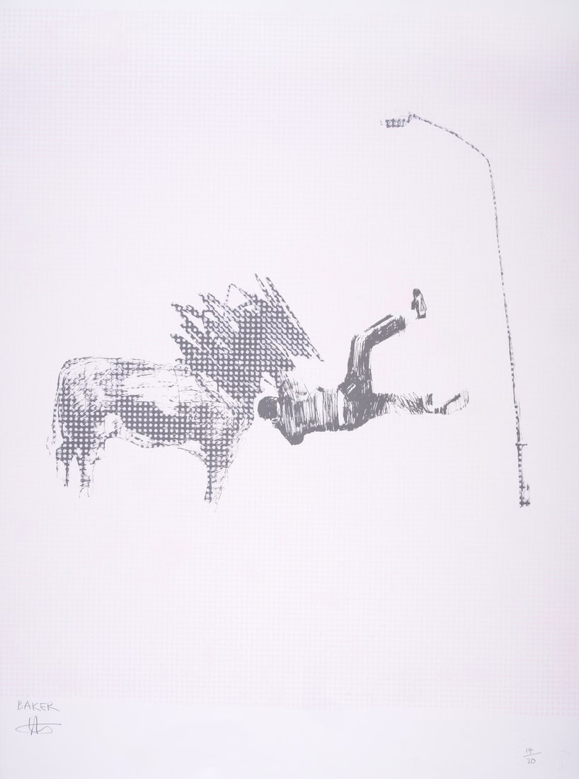 Charming Baker (b. 1964) Falling Boy: Charming Baker (b. 1964) Falling Boy