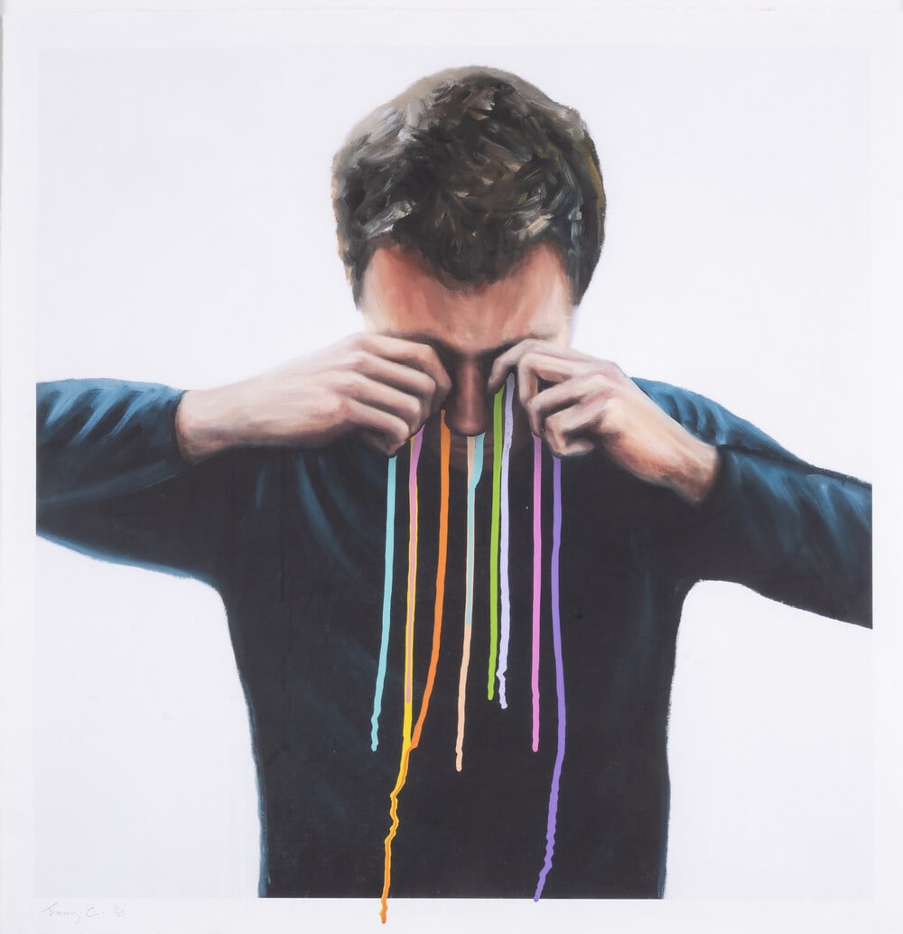 Jimmy C (James Cochran) (b.1973) The Artist's Tears: Jimmy C (James Cochran) (b.1973) The Artist's Tears Digital pigment print in colours with extensive hand-finishing, 2011, signed in pencil, numbered from the edition of 25, on wove paper,