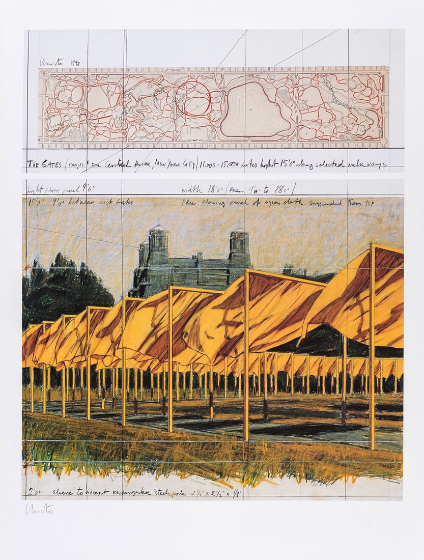 Christo & Jeanne-Claude (1935-2020 and 1935-2009) The Gates, Project for Central Park, New York (1 of 1)