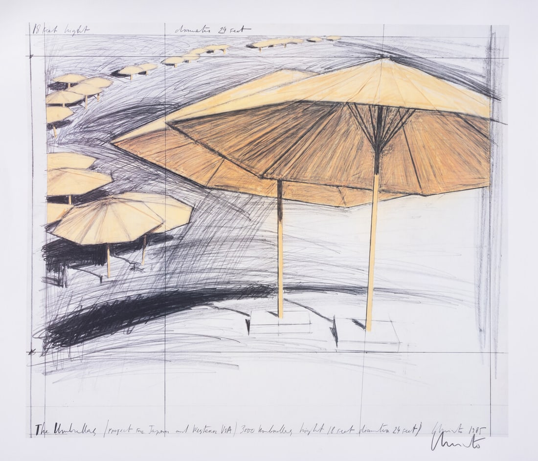 Christo & Jeanne-Claude (1935-2020 and 1935-2009) The Umbrellas, Project for Japan and Western USA, (1 of 1)