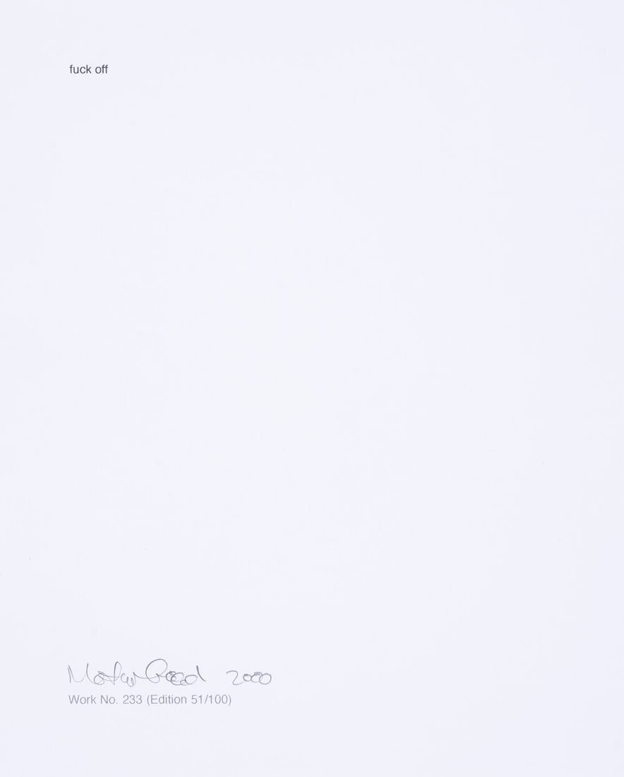 Martin Creed (b.1968) Work No. 233, from Cubitt Print Box (1 of 1)