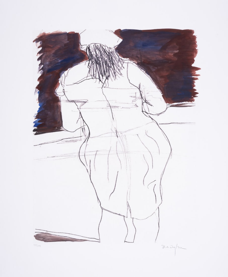 Bob Dylan (b.1941) Woman In Red Lion Pub, from The Drawn Blank Series (2008) (1 of 1)