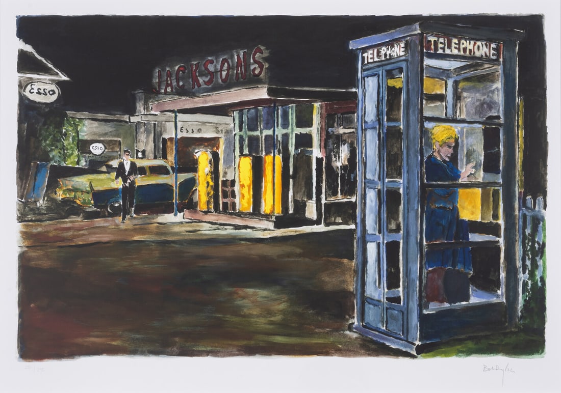 Bob Dylan (b.1941) Midnight Caller, from The Beaten Path (2015): Bob Dylan (b.1941) Midnight Caller, from The Beaten Path (2015) Digital pigment print in colours, 2015, signed in pencil, numbered from the edition of 295, printed by GTZ Fine Art Editions, New York,