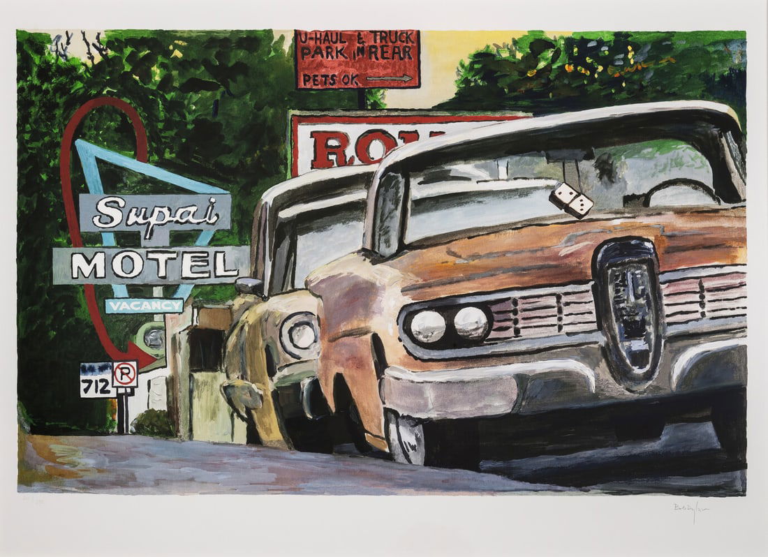 Bob Dylan (b.1941) Classic Car Show, Cleveland, OH, from The Beaten Path Series (2016): Bob Dylan (b.1941) Classic Car Show, Cleveland, OH, from The Beaten Path (2016) Digital pigment print in colours, 2016, signed in pencil, numbered from the edition of 295, printed by GTZ Fine Art Edit