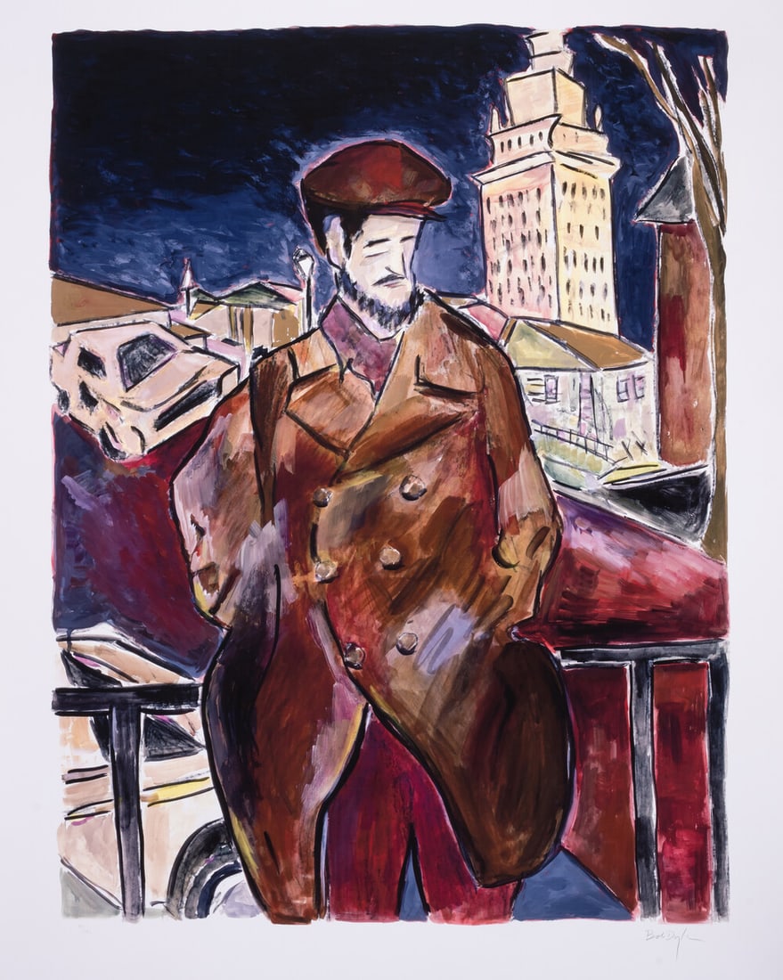 Bob Dylan (b.1941) Man On A Bridge (Large) (1 of 1)