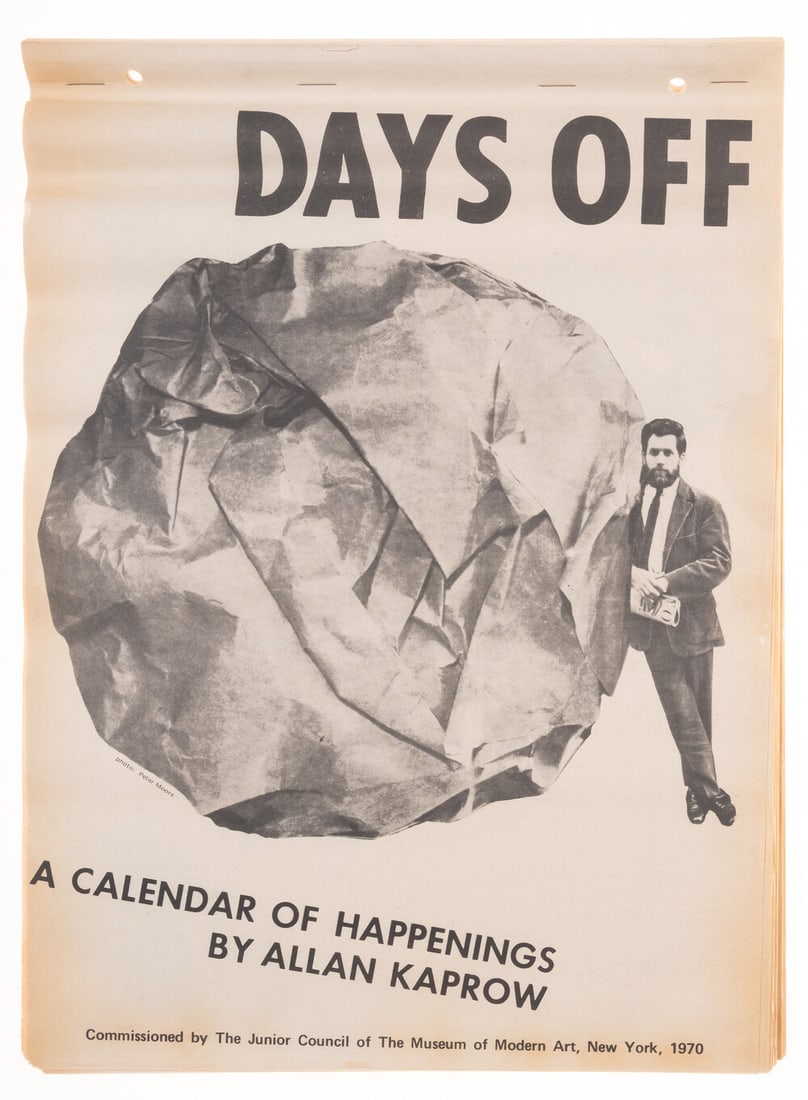 Allan Kaprow (b.1927) Days Off: A Calendar of Happenings (1 of 1)
