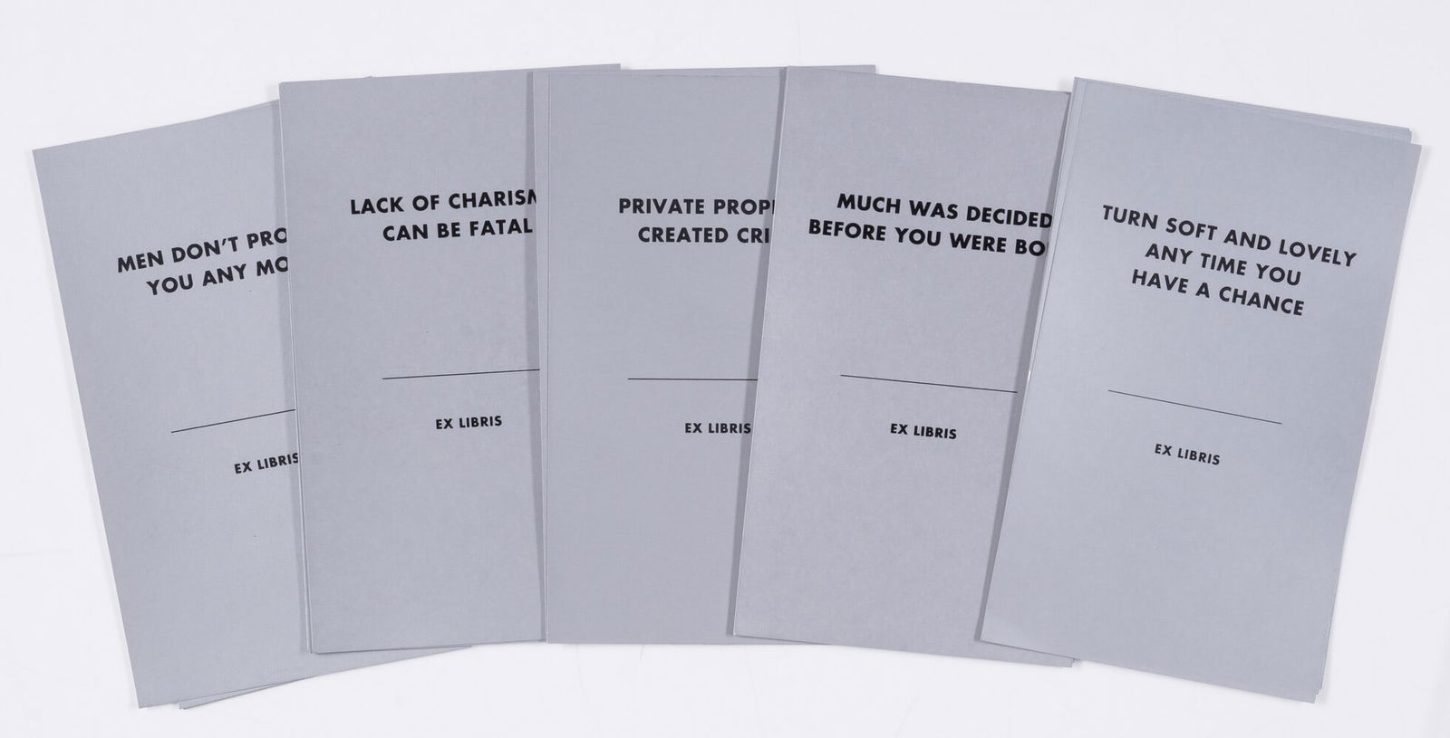 Jenny Holzer (b.1950) Truisms, Ex Libris Bookplates (1 of 1)