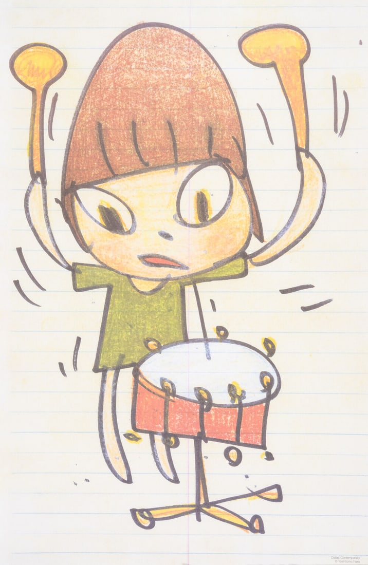 Yoshitomo Nara (b. 1959) Banging the Drum (1 of 1)