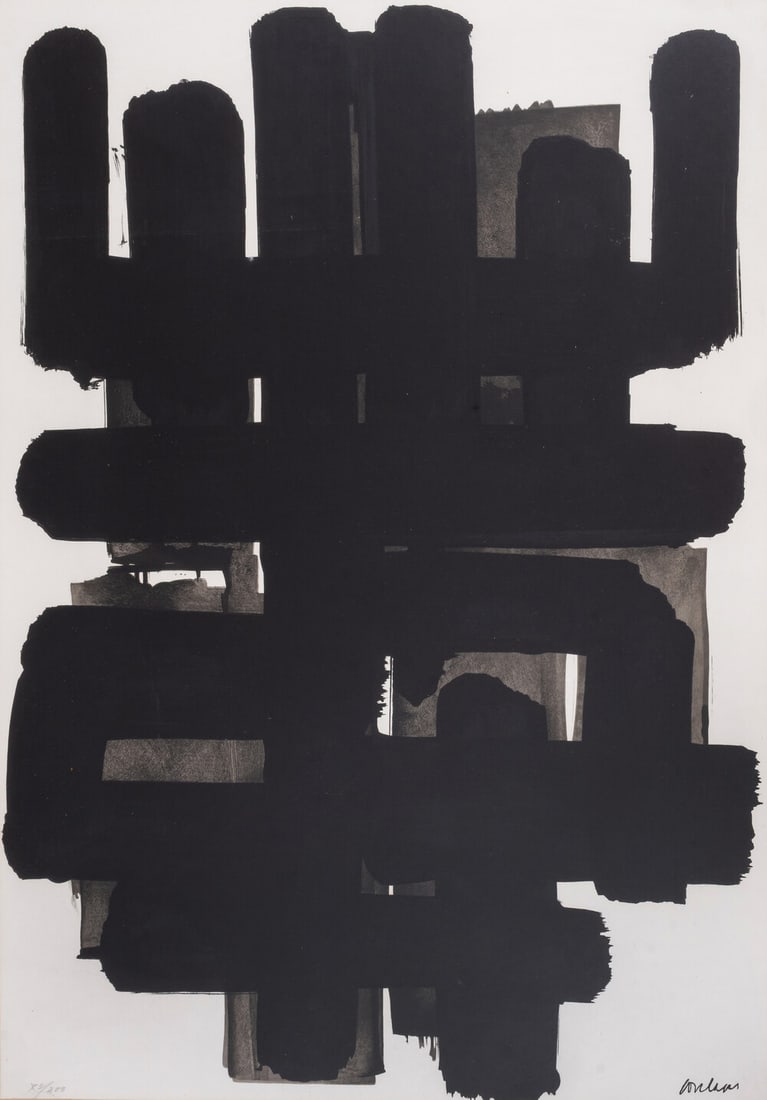 Pierre Soulages (1919-2022) Poster for Galerie Berggruen (Lithograph No. 3), 1957 (1 of 1)