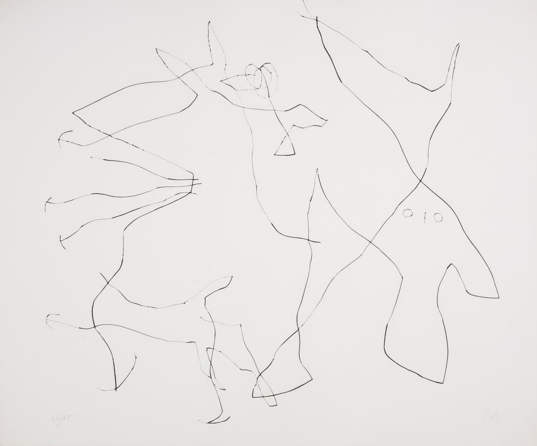 Joan Miró (1893-1983) Untitled, from Flux de l'Aimant (Dupin 375; Cramer 88): Joan Miró (1893-1983) Untitled, from Flux de l'Aimant (Dupin 375; Cramer 88)Etching with drypoint, 1964, initialled in pencil, numbered from the edition of 75, printed and published by Maeght,