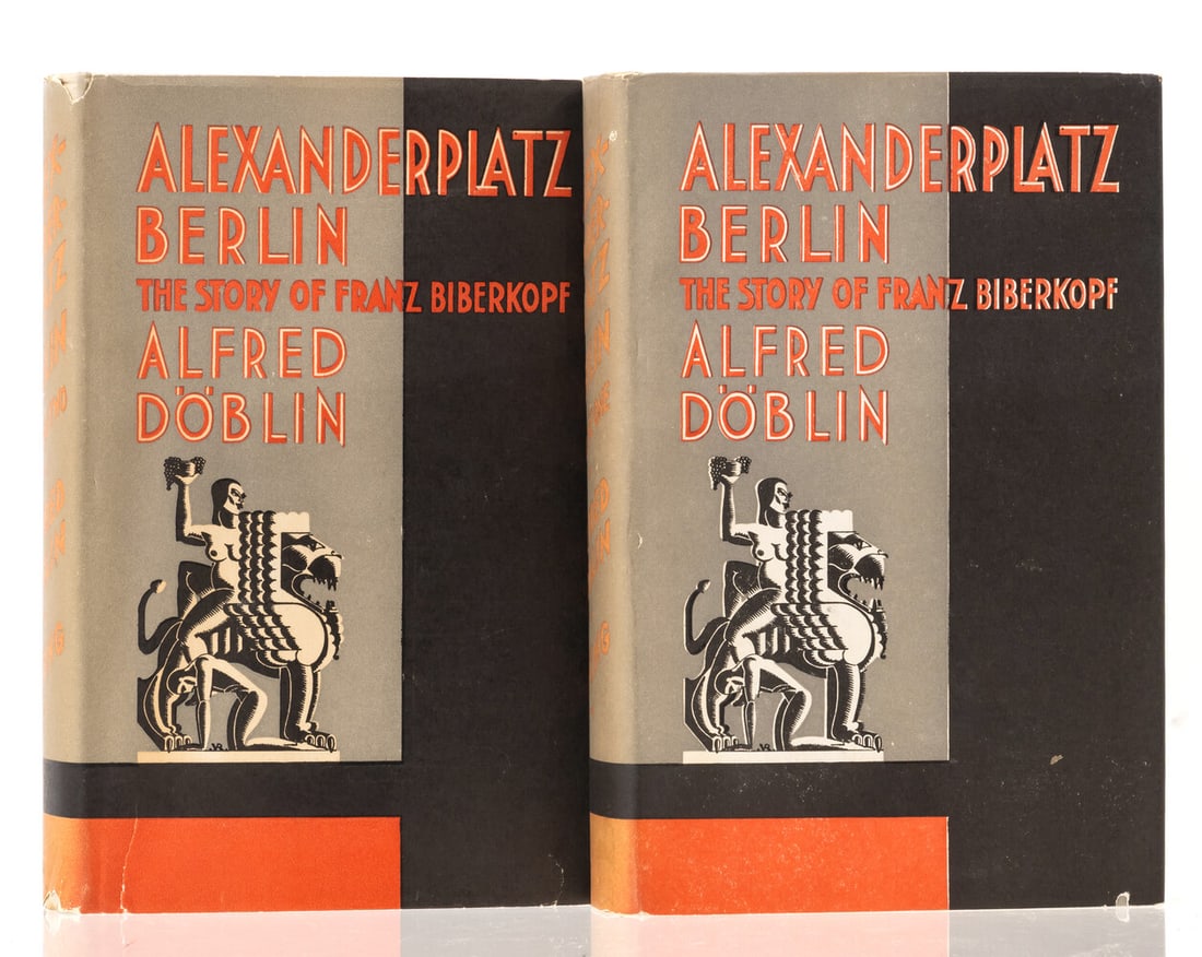 Döblin (Alfred) Berlin Alexanderplatz, 2 vol., first American edition, New York, 1931. (1 of 1)