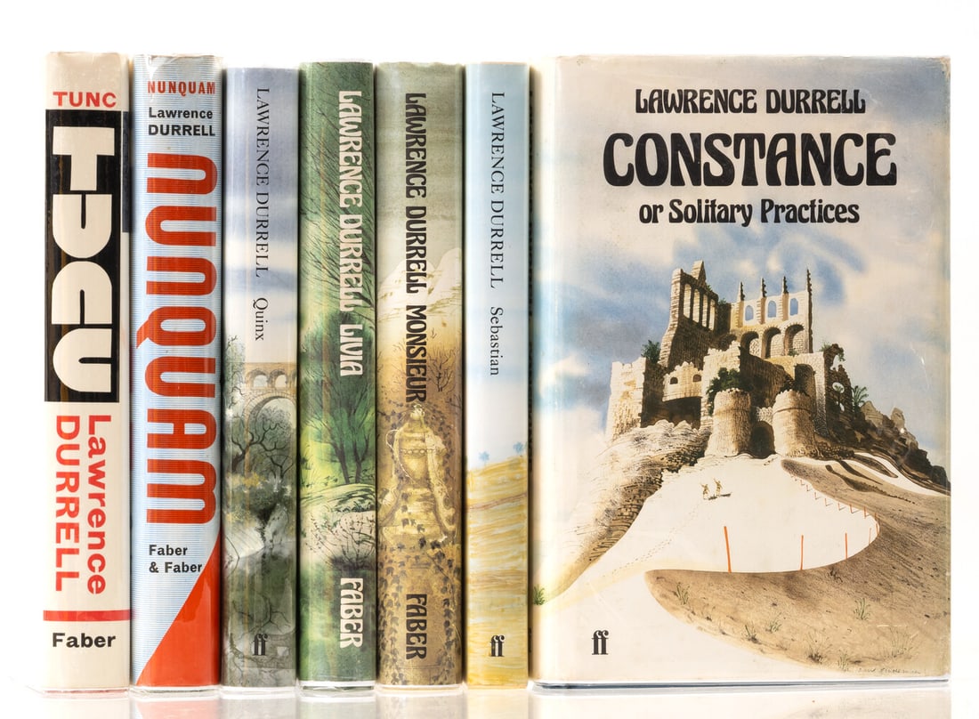 Durrell (Lawrence) [The Avignon Quintet], 5 vol., first editions, some signed by the author, 1974-85 (1 of 1)