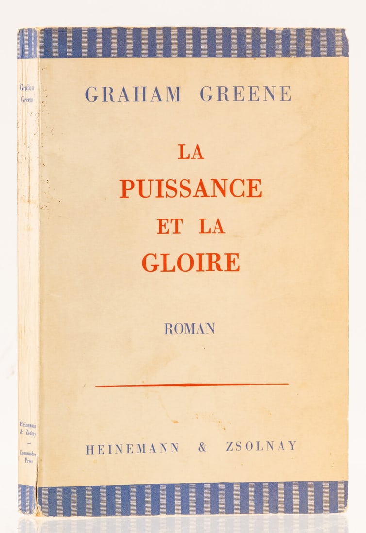 Greene (Graham) La Puissance et la Gloire, early French edition, signed presentation inscription (1 of 2)