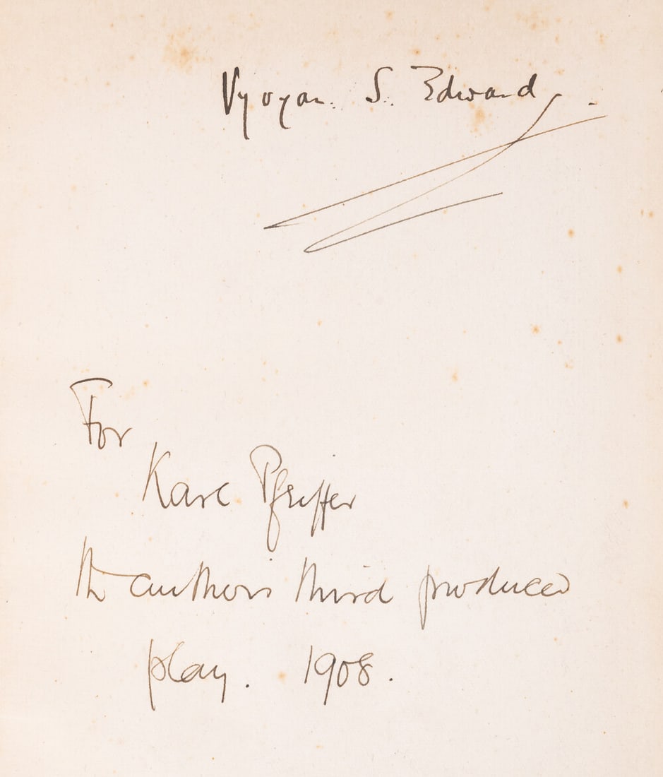 Maugham (William Somerset) Jack Straw. A Farce, first edition, signed presentation inscription from (1 of 1)
